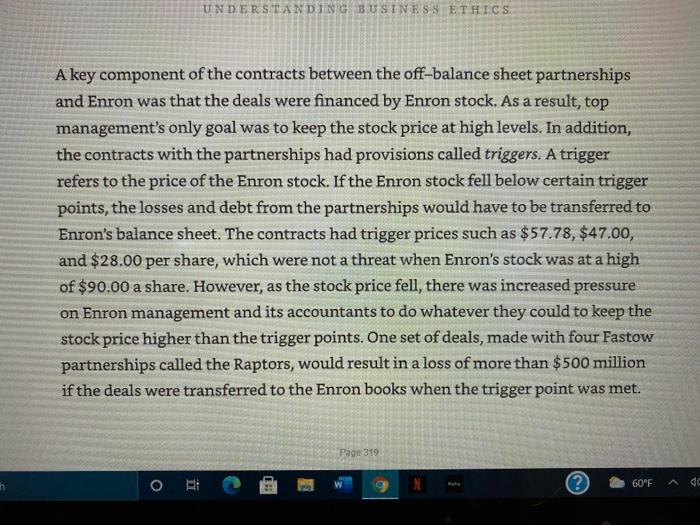the case Q1 identify one of the issues set forth