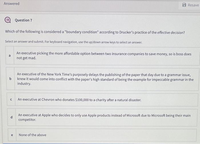 Answered Resave Question 7 Which of the following