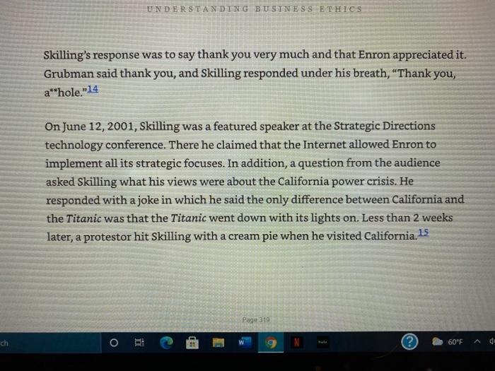 the case Q1 identify one of the issues set forth