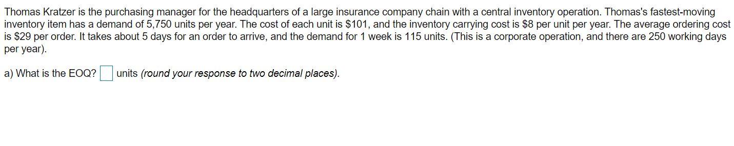 B) What is the average inventory if the EOQ is