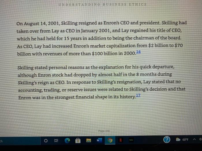 the case Q1 identify one of the issues set forth