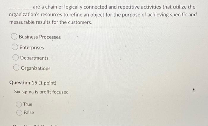 are a chain of logically connected and repetitive