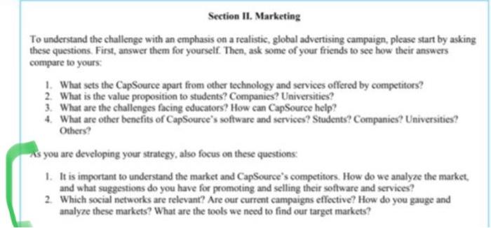 can you please answer 1 and 2 from the second