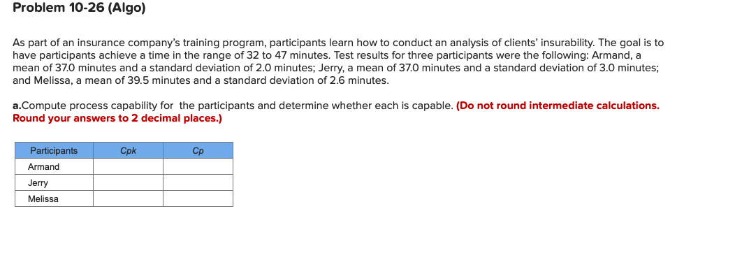 As part of an insurance company's training