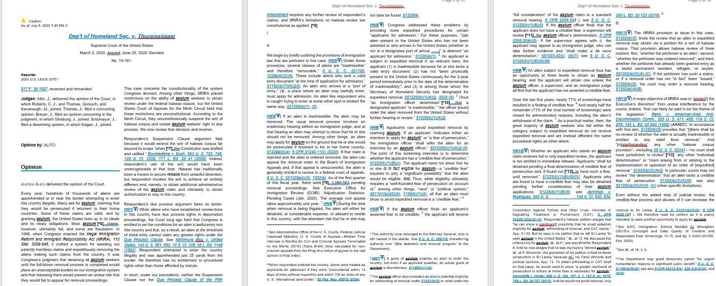 Review lecture, Art of Case Briefing, and read