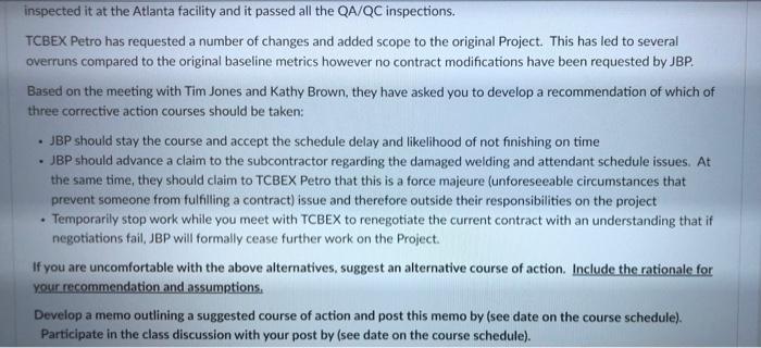 Scenario You, Mary Smith, are an Asst. Project