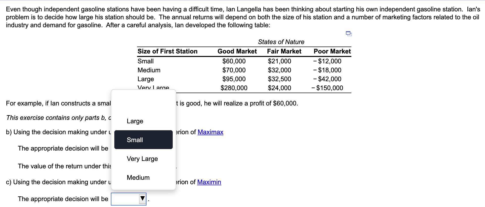 Even though independent gasoline stations have