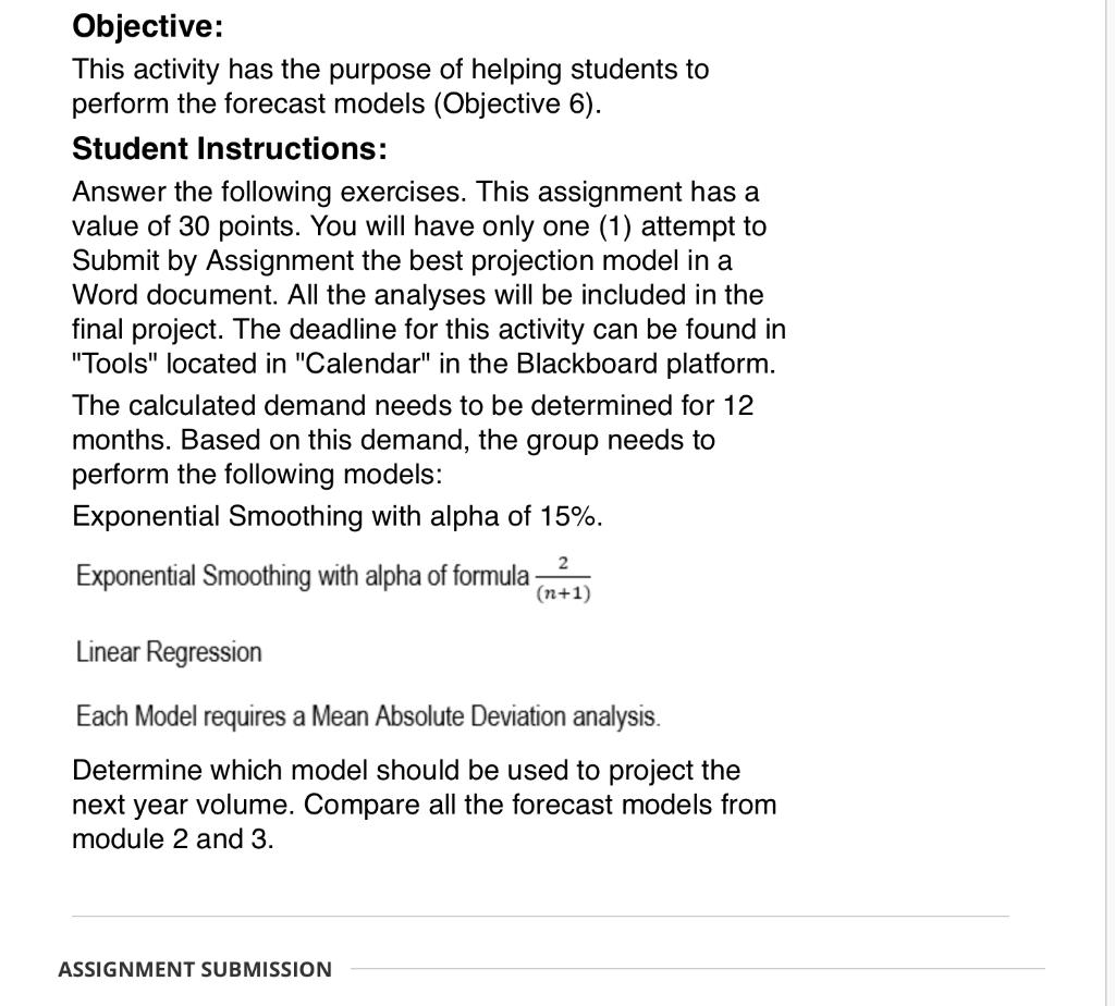 Objective: This activity has the purpose of