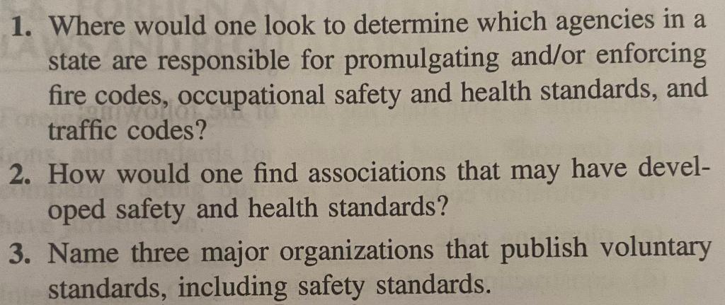 1. Where would one look to determine which