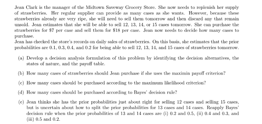 Jean Clark is the manager of the Midtown Saveway