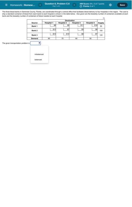 Homework Homew... Question 6. Problem C. HW SON