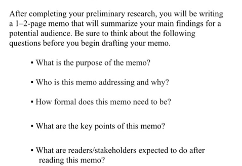 Write a memo Topic: ''US Lab Incident'' After