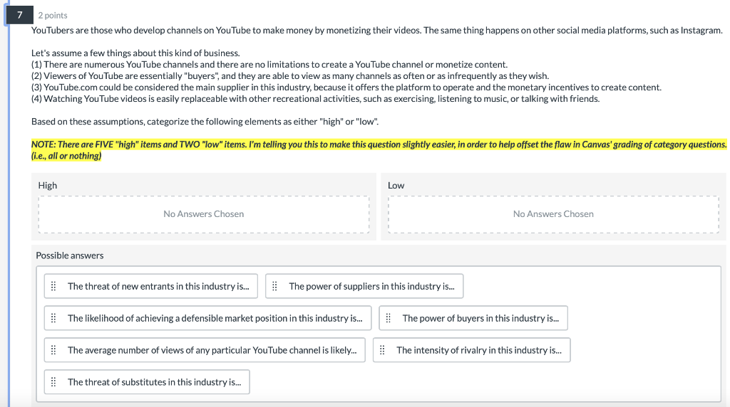 7 2 points YouTubers are those who develop