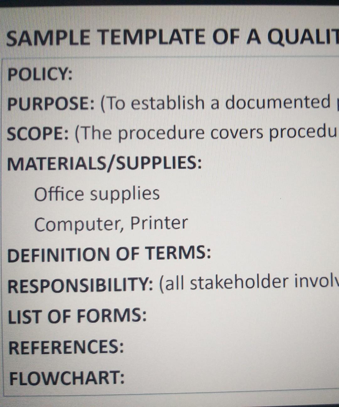 policy and procedure on mobile clinical