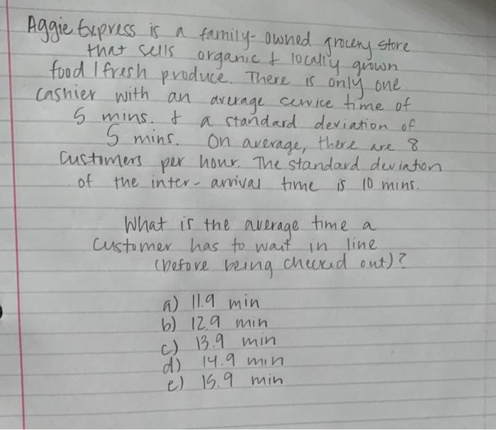 Aggie Express is a family-owned grocery store