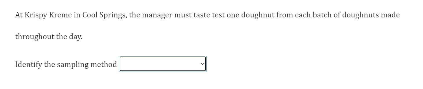 At Krispy Kreme in Cool Springs, the manager must