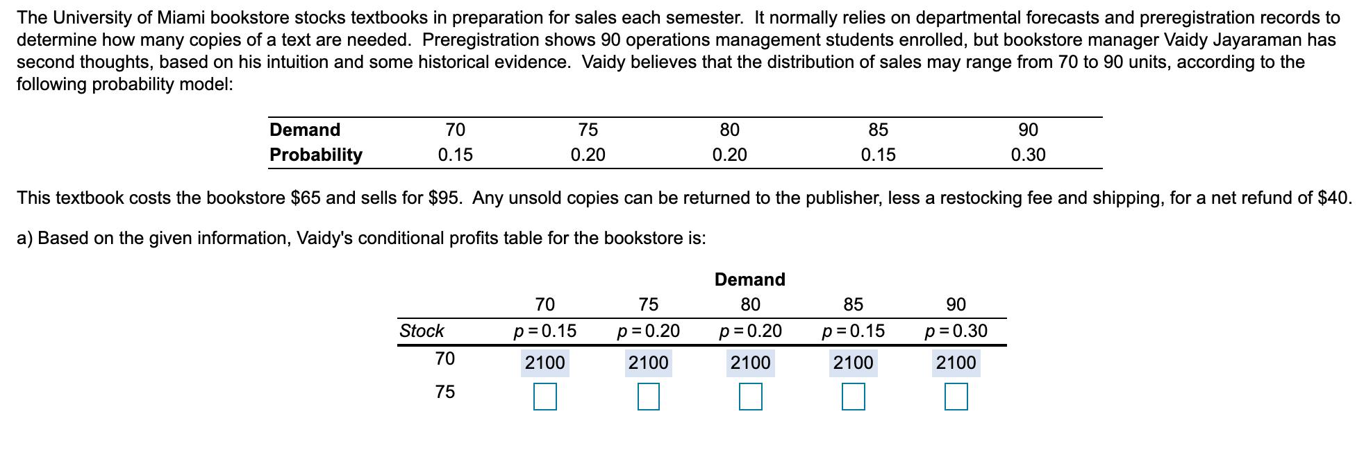 The University of Miami bookstore stocks