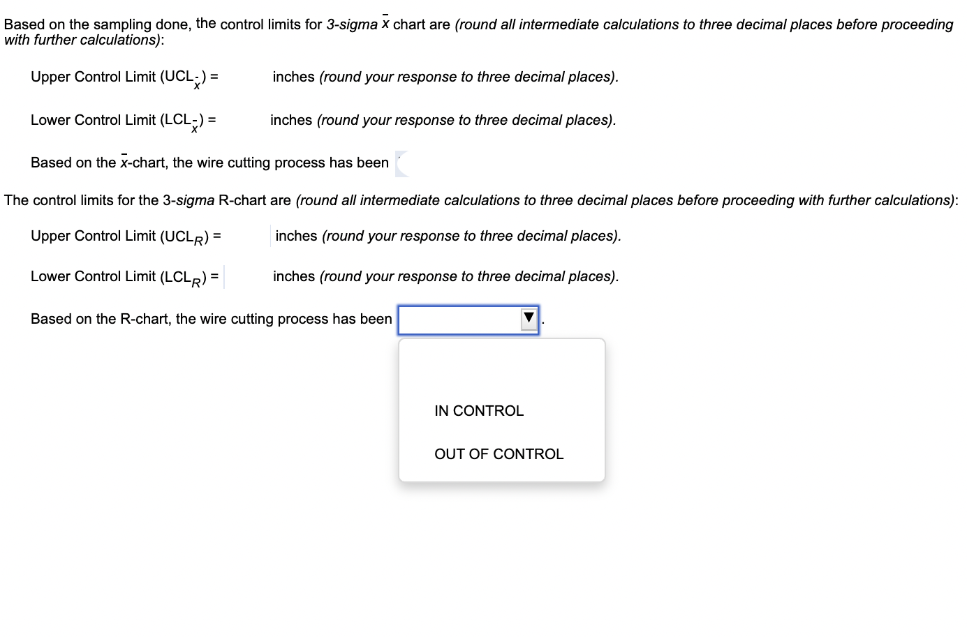 Refer to Table S6.1 - Factors for Computing