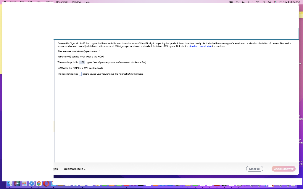 Tis exerciae containe any parts \& andi a. e) For