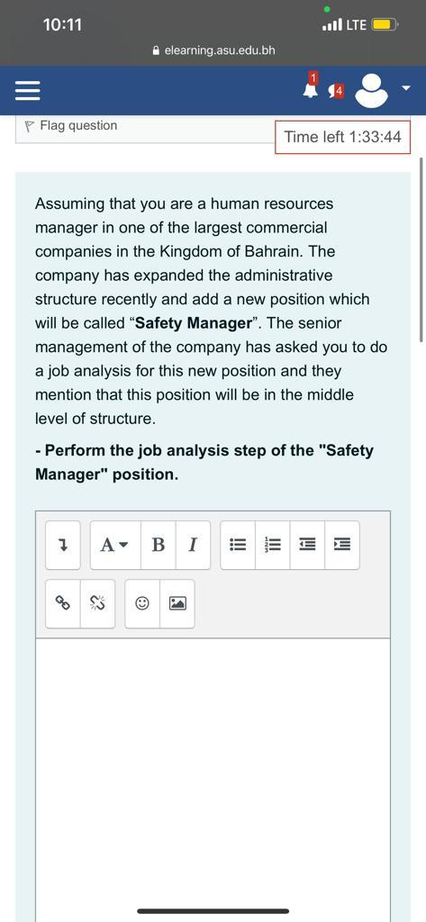 10:11 villLTE elearning.asu.edu.bh III 1 94 Flag