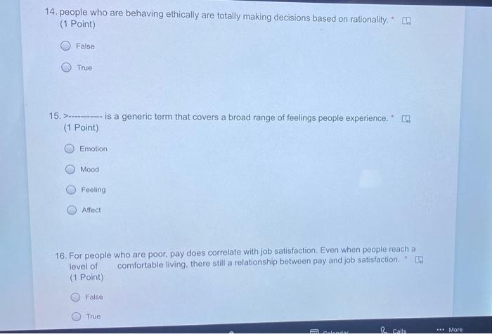 14. people who are behaving ethically are totally