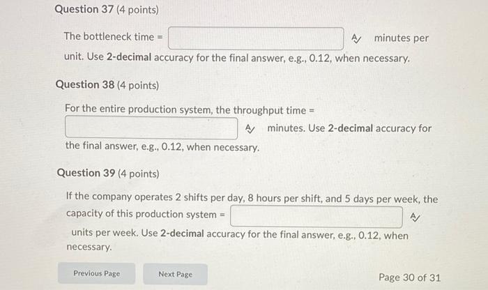 Supplement 7] Capacity and Bottleneck Analysis A