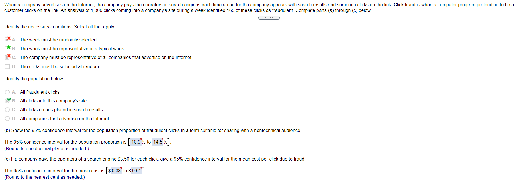 All parts please. When a company advertises on