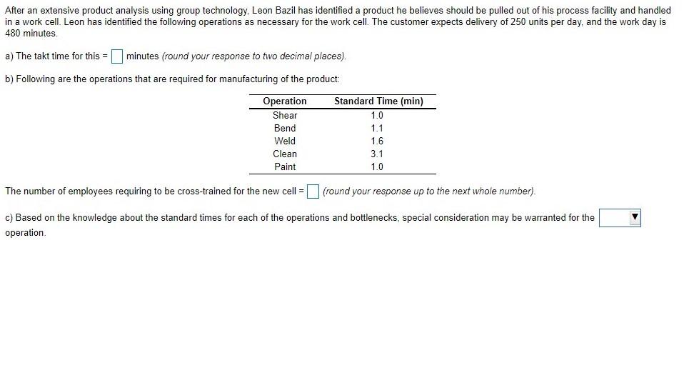 After an extensive product analysis using group