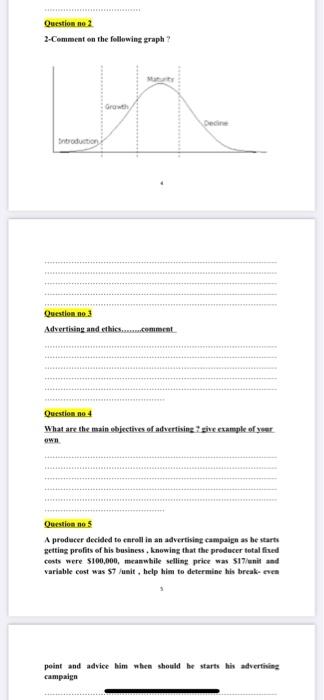 Question no 2 2-Comment on the following graph?