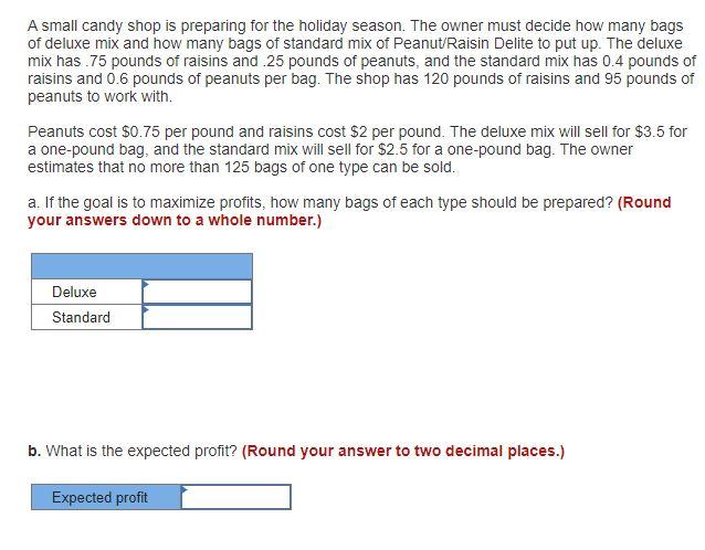 A small candy shop is preparing for the holiday