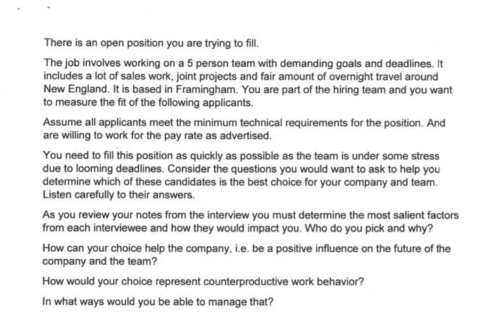 Applicant 4 is an African American woman who