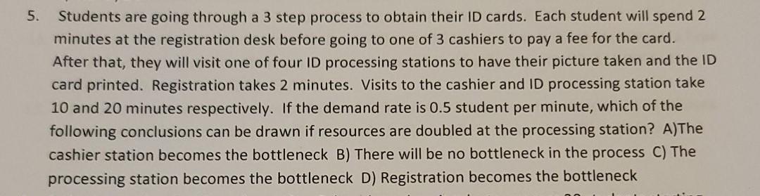 5. Students are going through a 3 step process to