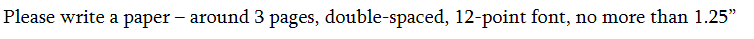 Please write a paper - around 3 pages,