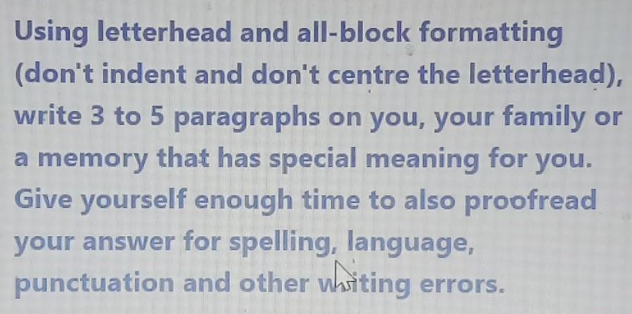 Using letterhead and all-block formatting (don't