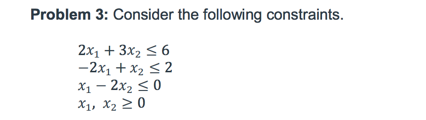 If the objective function is given as: = X1 + X2.