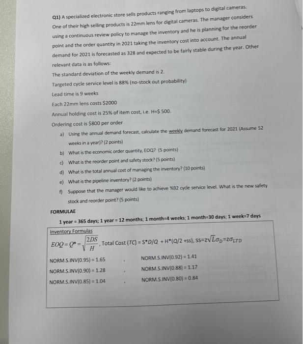 please typed not handwritten The question is