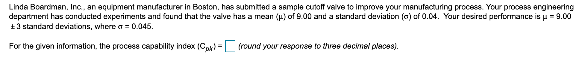 Linda Boardman, Inc., an equipment manufacturer