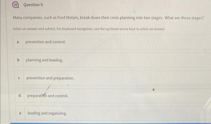 Question 9 Many companies, such as Ford Motors,