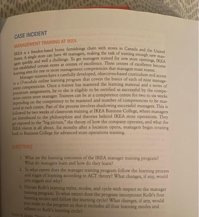 kindly answer question 3 CASE INCIDENT MANAGEMENT