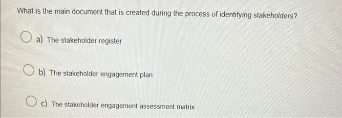 What is the main document that is created during