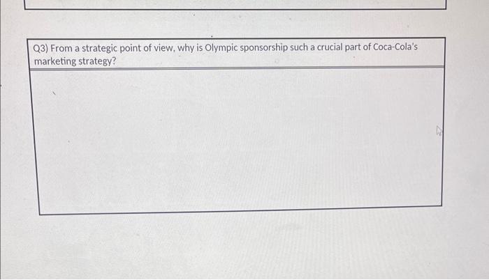 Q3) From a strategic point of view, why is