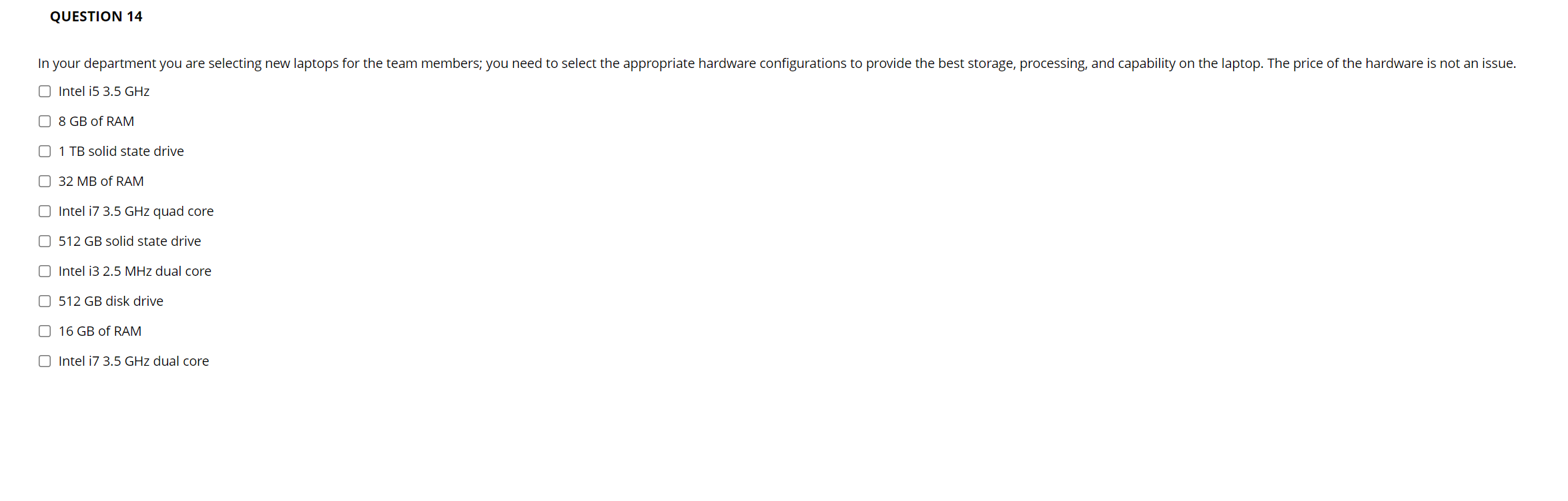 What are the best possible components in all