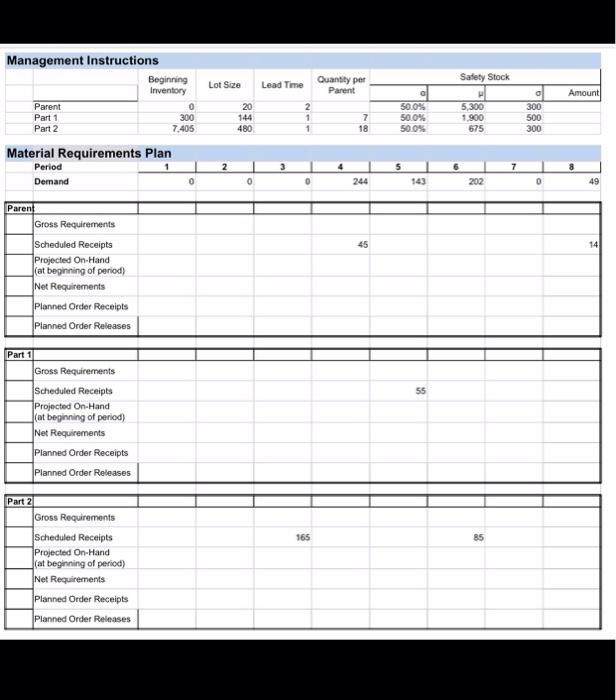 Download HW 6 (Excel download) and perform the