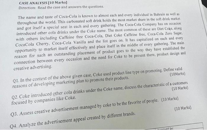 Direction: Read the case and answers the