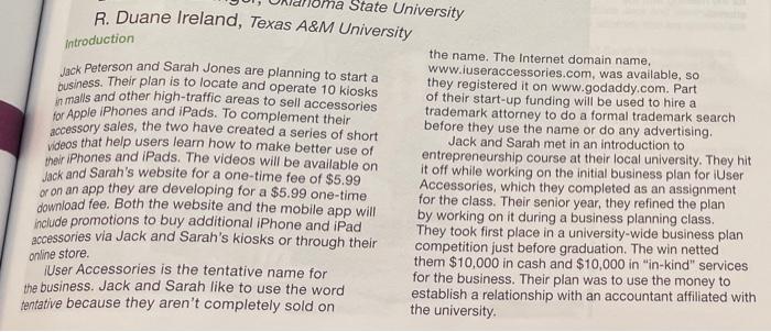 Read Case 7.1 Preparing a Proper Legal