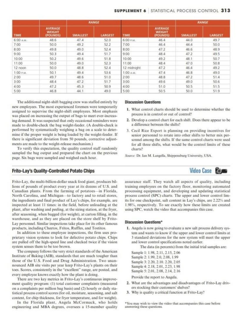 312 PART 2 DESIGNING OPERATIONS CASE STUDIES