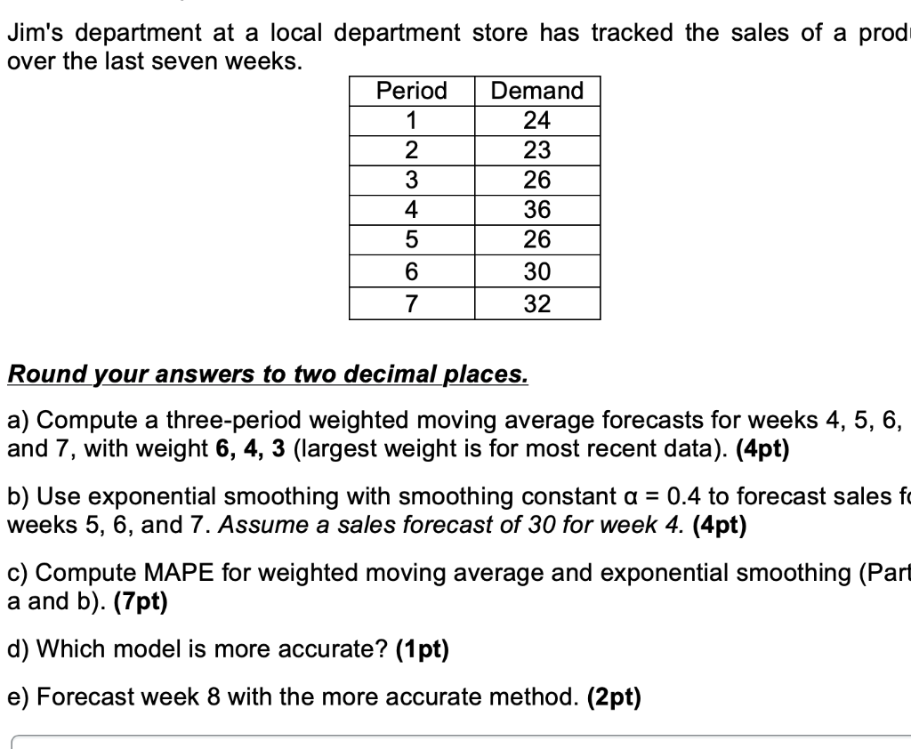 23 Jim's department at a local department store
