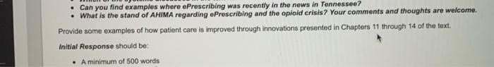 . Can you find examples where ePrescribing was