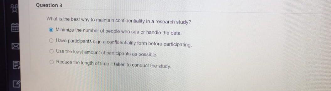 Question 3 What is the best way to maintain