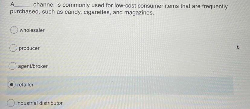 Marketing Question: . __channel is commonly used